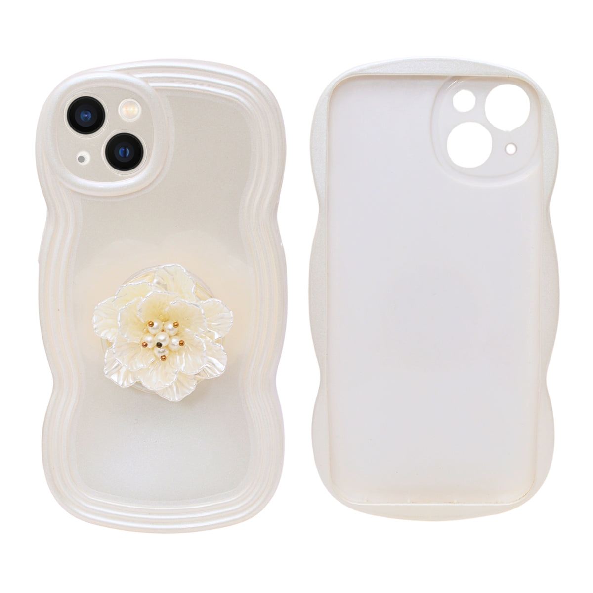 3D Floral PopSocket Phone Case for iPhone 13 / 14