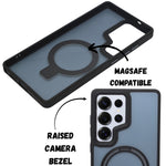 Crystal Clear MagSafe with 360° Kickstand Phone Case for Samsung S25 Ultra