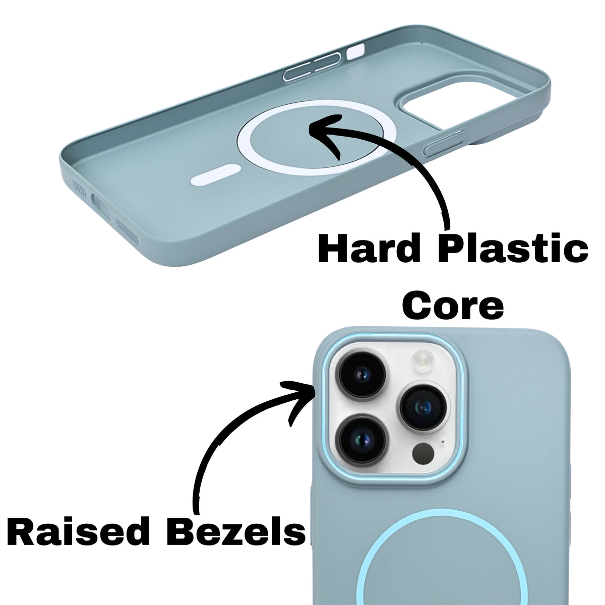 MagSafe Compatible Matte Finish Hard Plastic Phone Case for iPhone 15 Pro Max