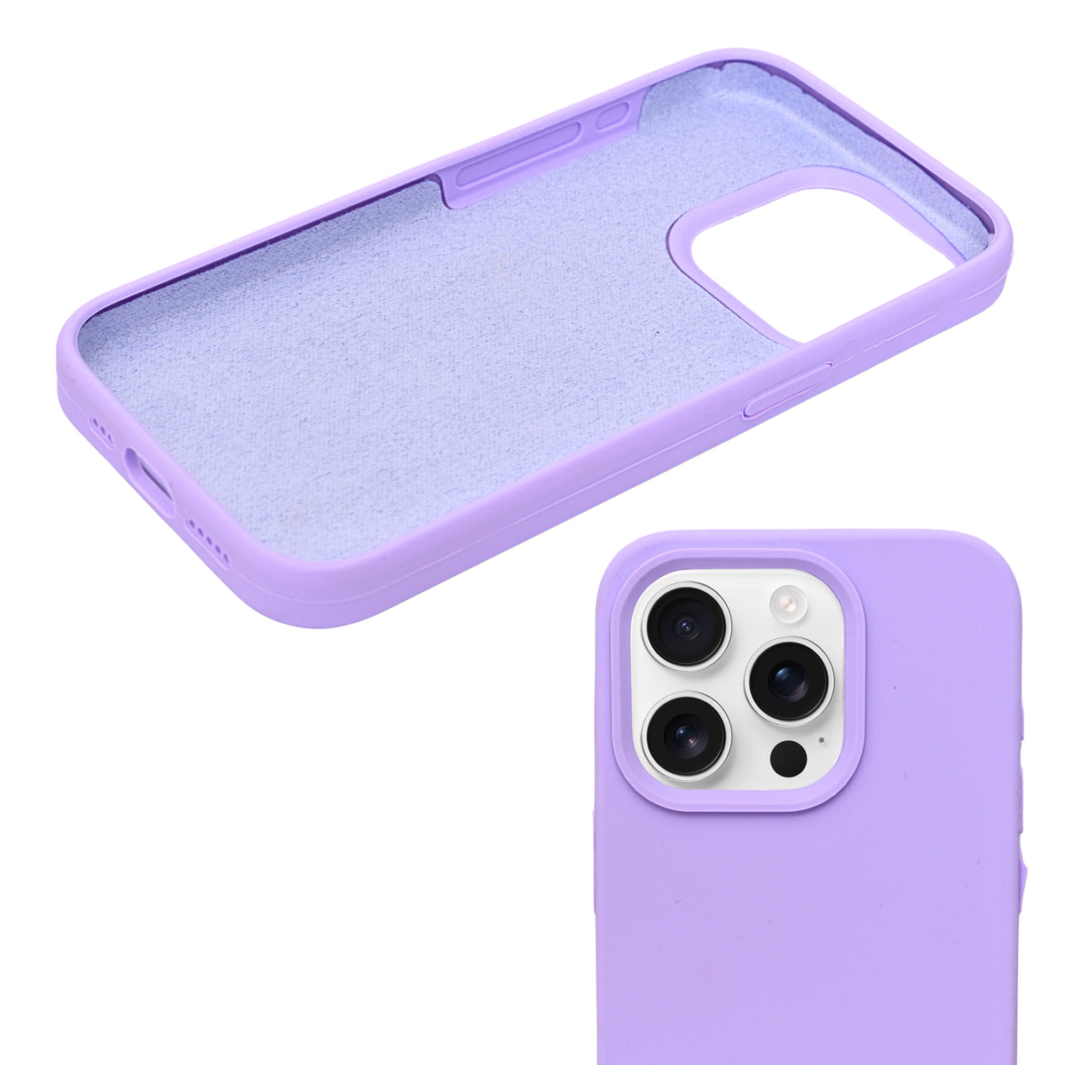 Premium Soft Silicone with Microfiber Lining Phone Case for iPhone 15 Pro