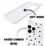 3D Cartoon Character with Polka Dots Soft Phone Case for iPhone 15 Pro Max