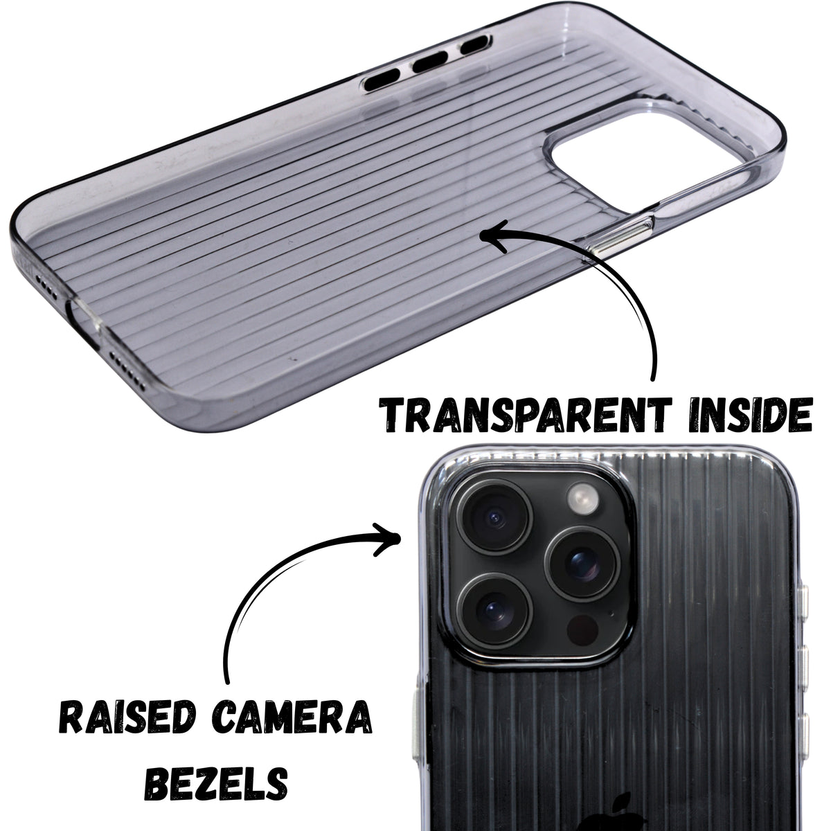 Hard Protective Striped Glossy Finish Phone Case for iPhone 14 Pro Max