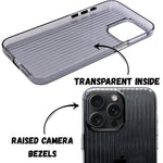 Hard Protective Striped Glossy Finish Phone Case for iPhone 15 Pro