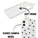 3D Cartoon Character with Polka Dots Soft Phone Case for iPhone 12/ 12 Pro