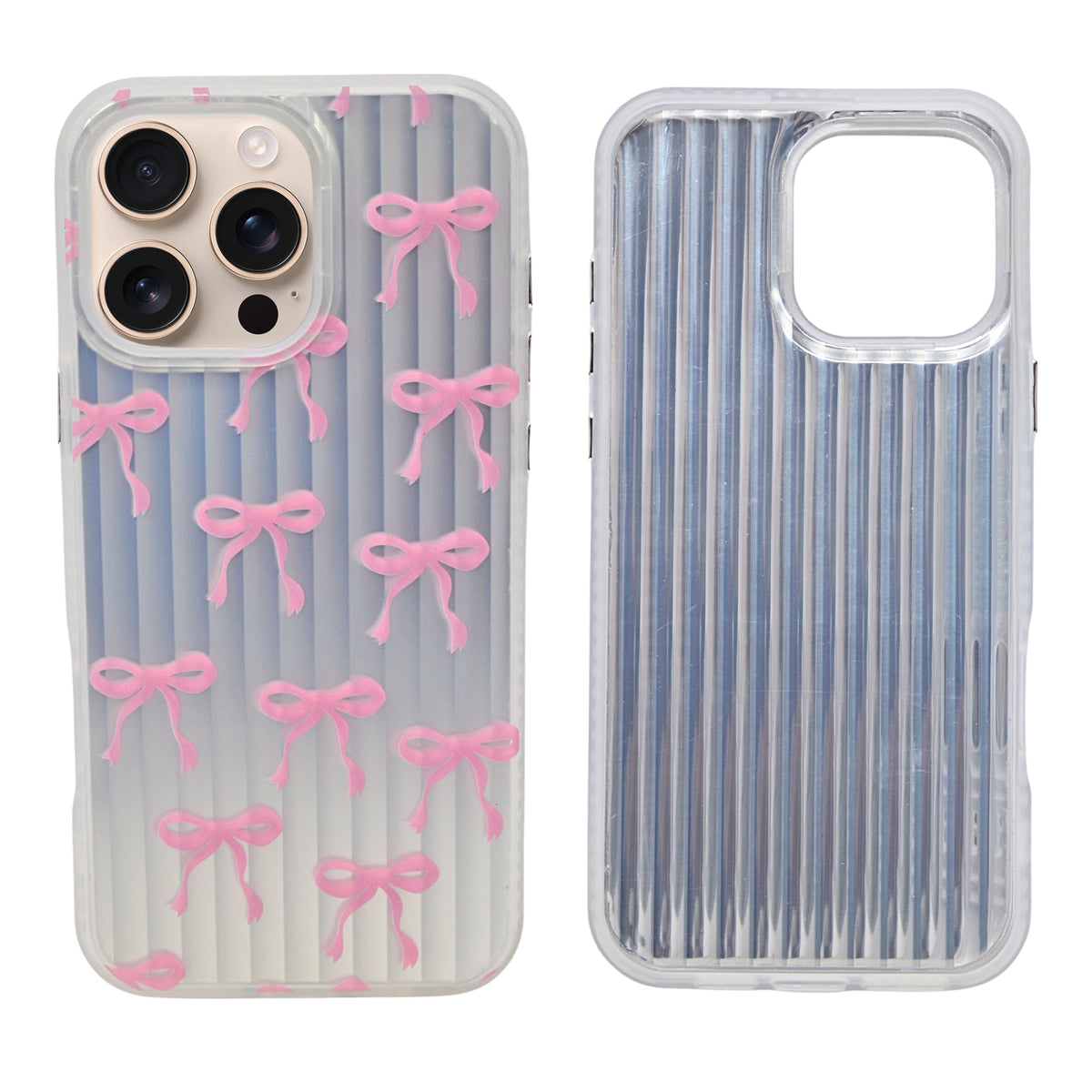 Aesthetic Bow & Floral Phone Case for iPhone 16 Pro