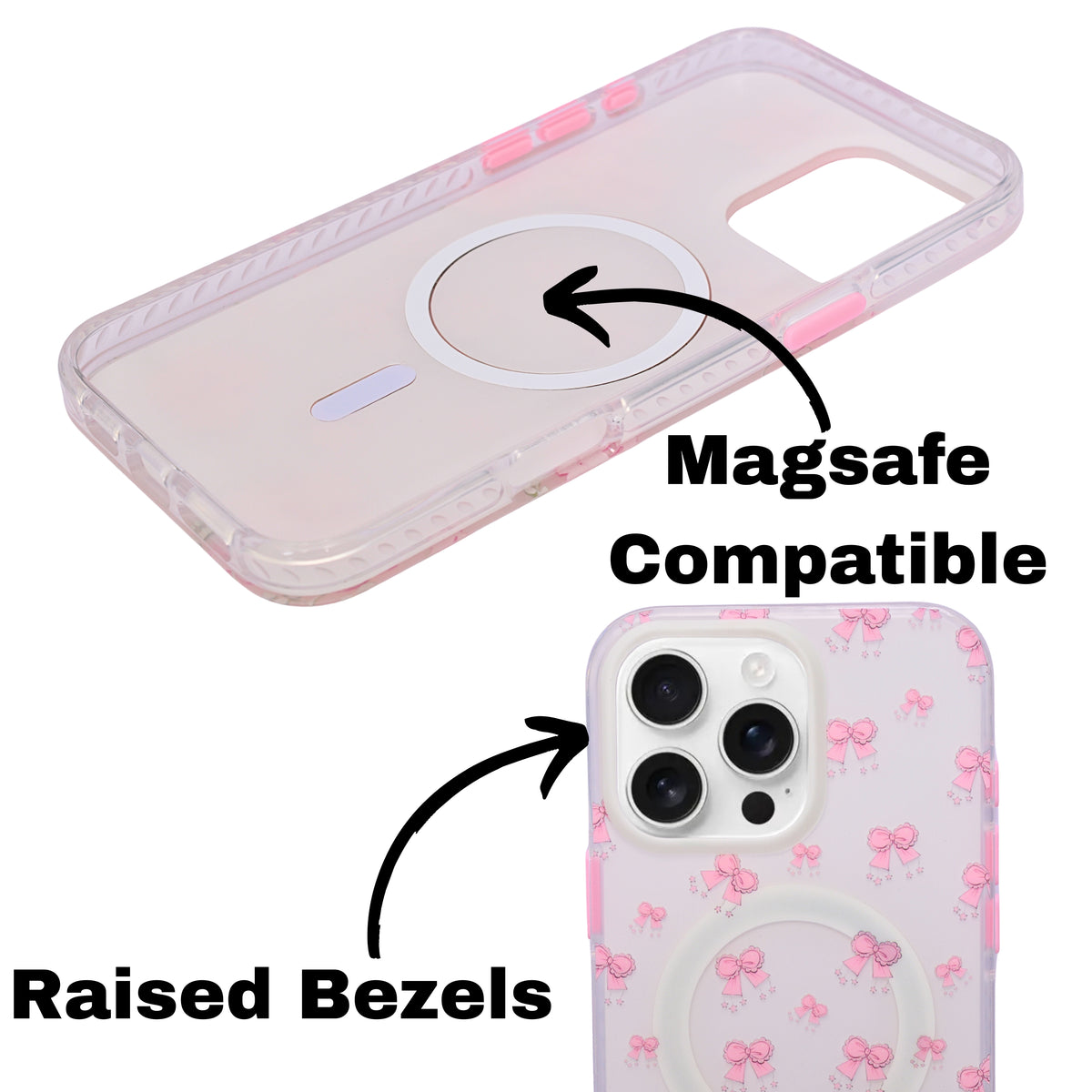 Pink Bow "Every Single Day Counts" Quote MagSafe Compatible Phone Case for iPhone 16 Pro Max