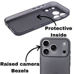 Frosted Matte Finish Slim Translucent Phone Case for iPhone 17 Pro