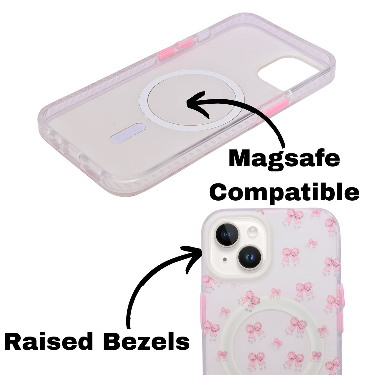 Pink Bow "Every Single Day Counts" Quote MagSafe Compatible Phone Case for iPhone 13 / 14