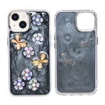 Luxury 3D Iridescent Pearl Flower & Butterfly Phone Case for iPhone 13 / 14