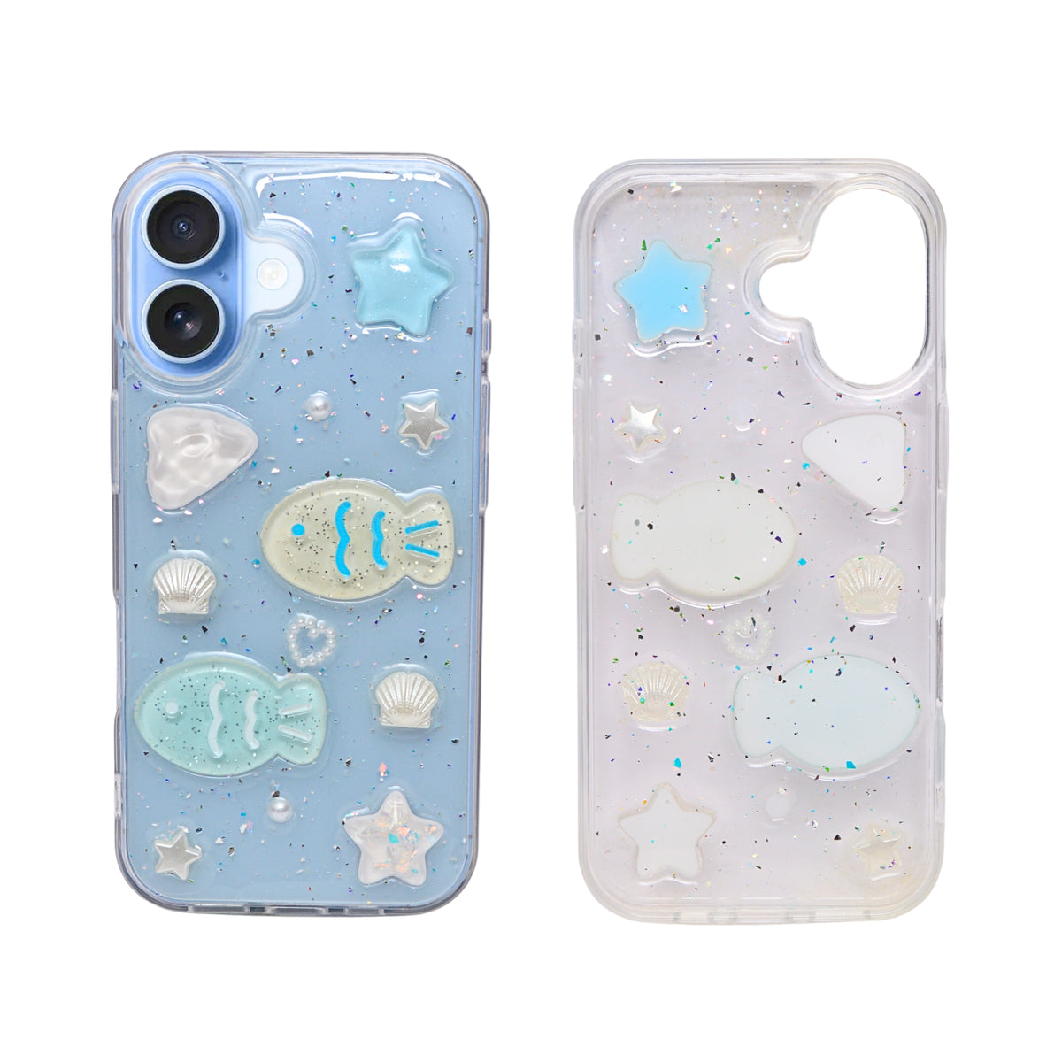 Sparkling Liquid Glitter Ocean Phone Case for iPhone 17