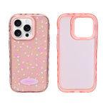 Cute Transparent Wavy Edge Phone Case for iPhone 14 Pro