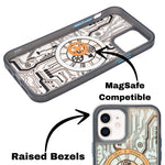 Tech Steampunk Gear Clock Design MagSafe Phone Case For iPhone 12/ 12Pro