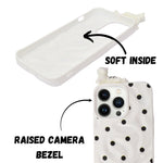 3D Cartoon Character with Polka Dots Soft Phone Case for iPhone 13 Pro