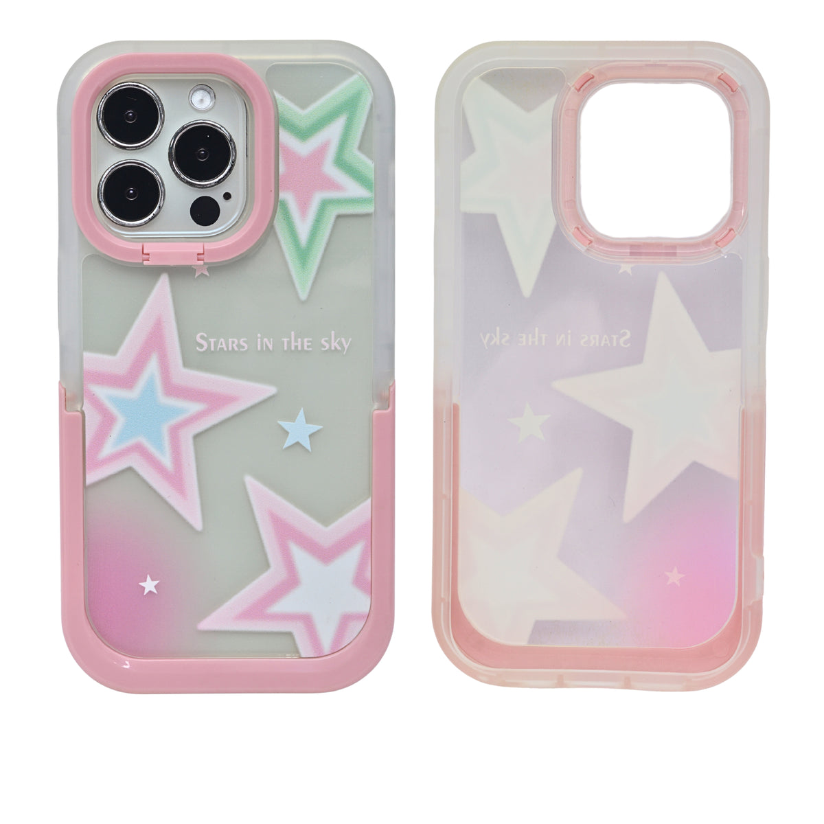 Star Case with Kickstand Holder Phone Case for iPhone 14 Pro