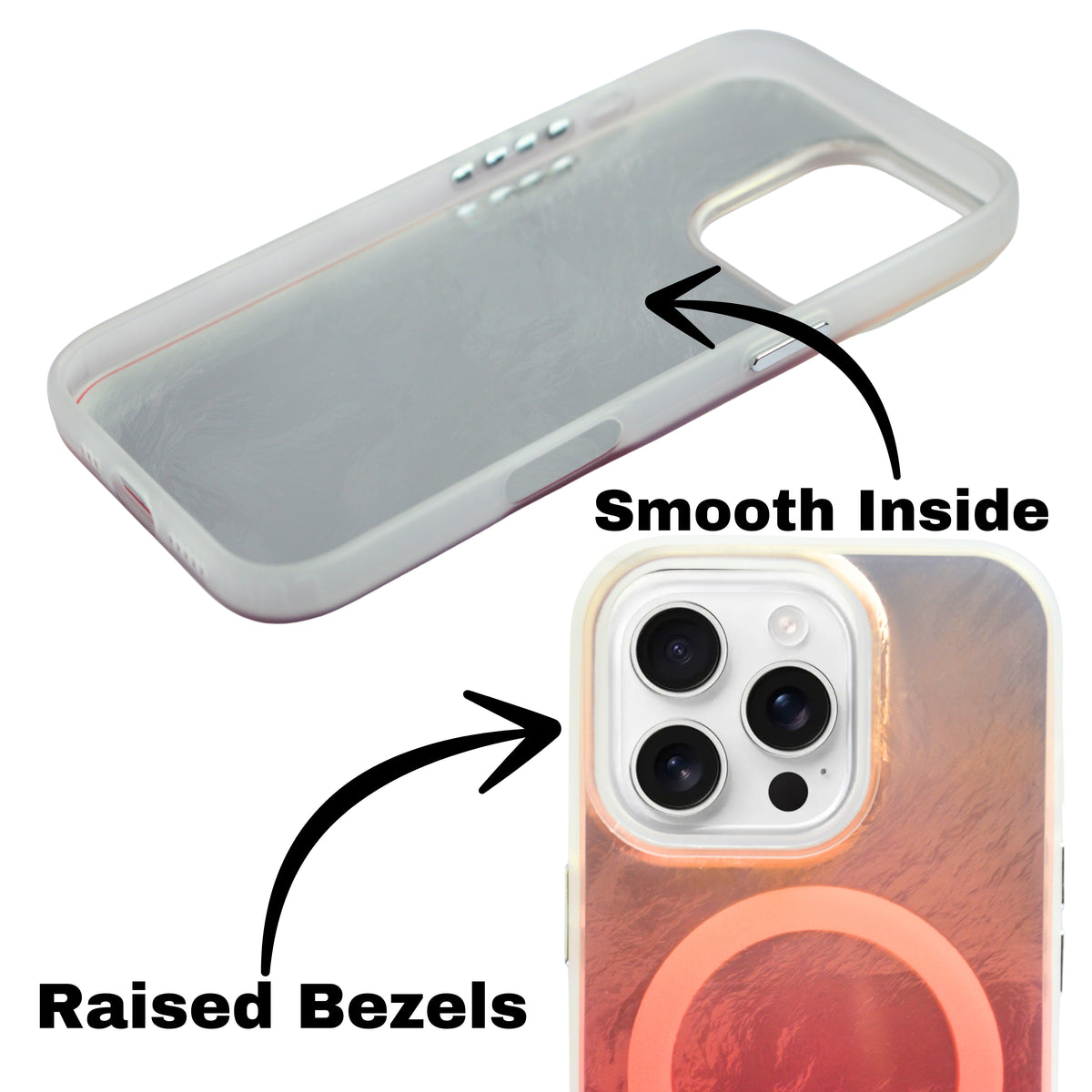 Iridescent MagSafe Compatible Gradient Phone Case For iPhone 16 Pro Max