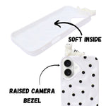 3D Cartoon Character with Polka Dots Soft Phone Case for iPhone 16 Plus
