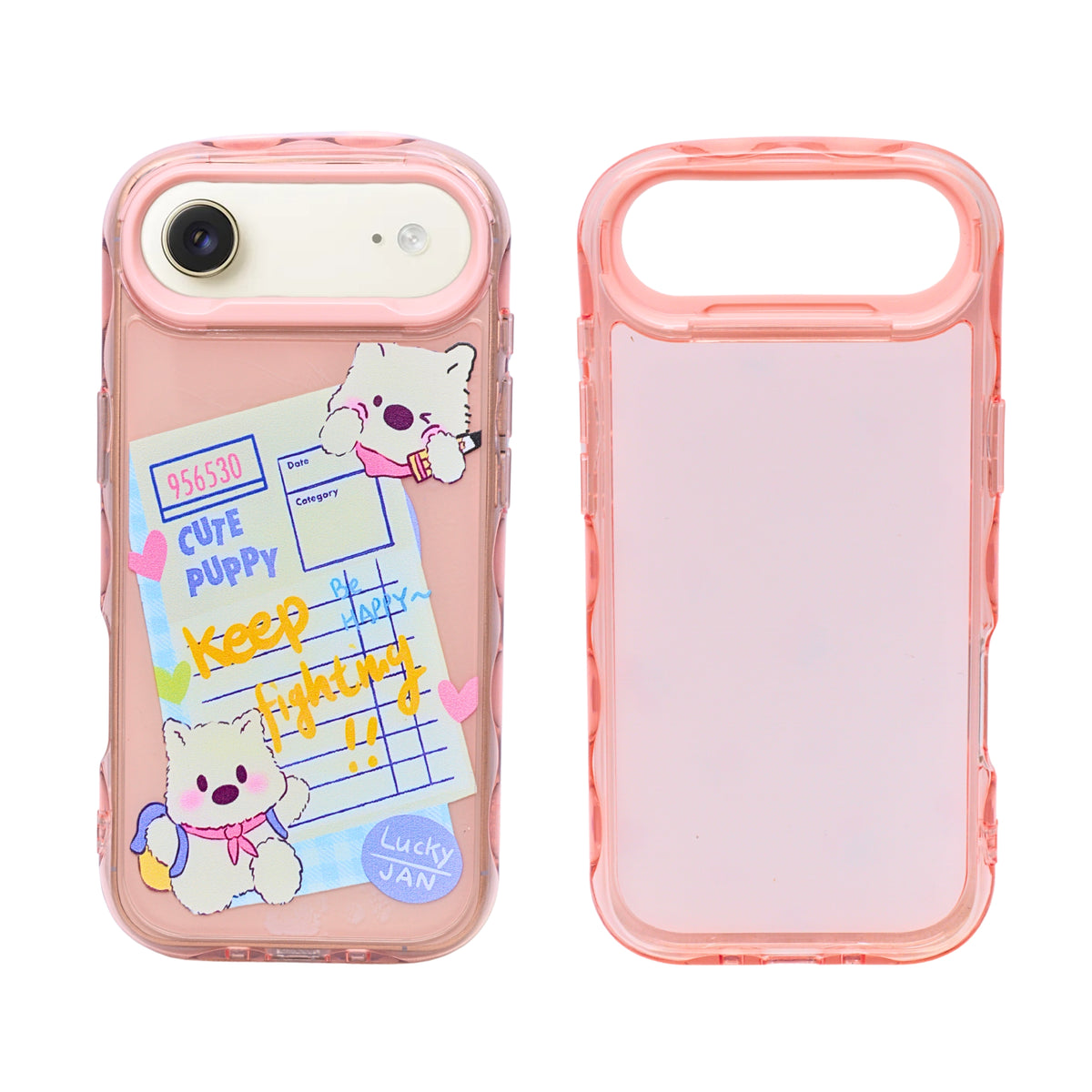 Cute Transparent Wavy Edge Phone Case for iPhone 17 Air