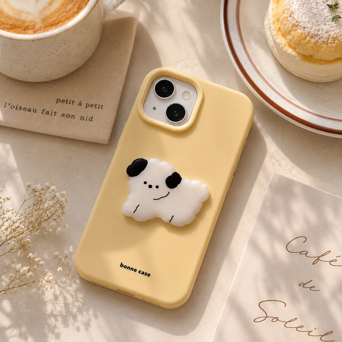 3D Puffy Spotted Puppy Case