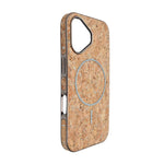 Cork Texture Printed MagSafe Compatible Phone Case for iPhone 16