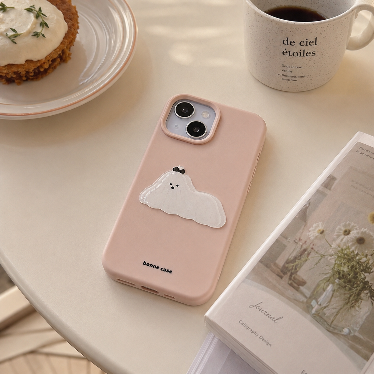 3D Puffy Puppy Charm Matte Case