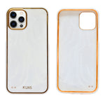 Elegant Glossy Marble Finish Phone Case for iPhone 12 / 12 Pro