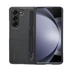 Carbon Fiber Texture S Pen Holder Protective Phone Case for Samsung Galaxy Z Fold 5