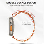 Alpine Nylon Loop Band with Metal G-Hook for iWatch 49mm (Ultra 2/Ultra), 45mm, 44mm, 42mm (Series 10/9/8/7/6/5/4/3/2/1/SE) – Adjustable & Secure Fit