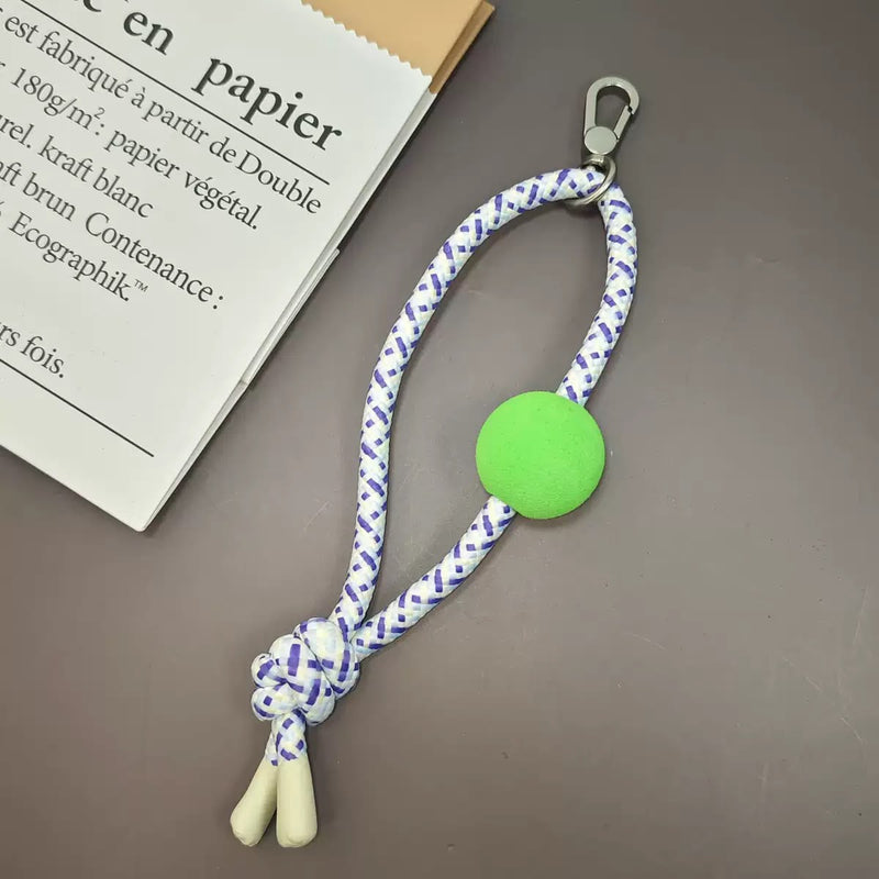 Ball Knot Charm Wrist Lanyard