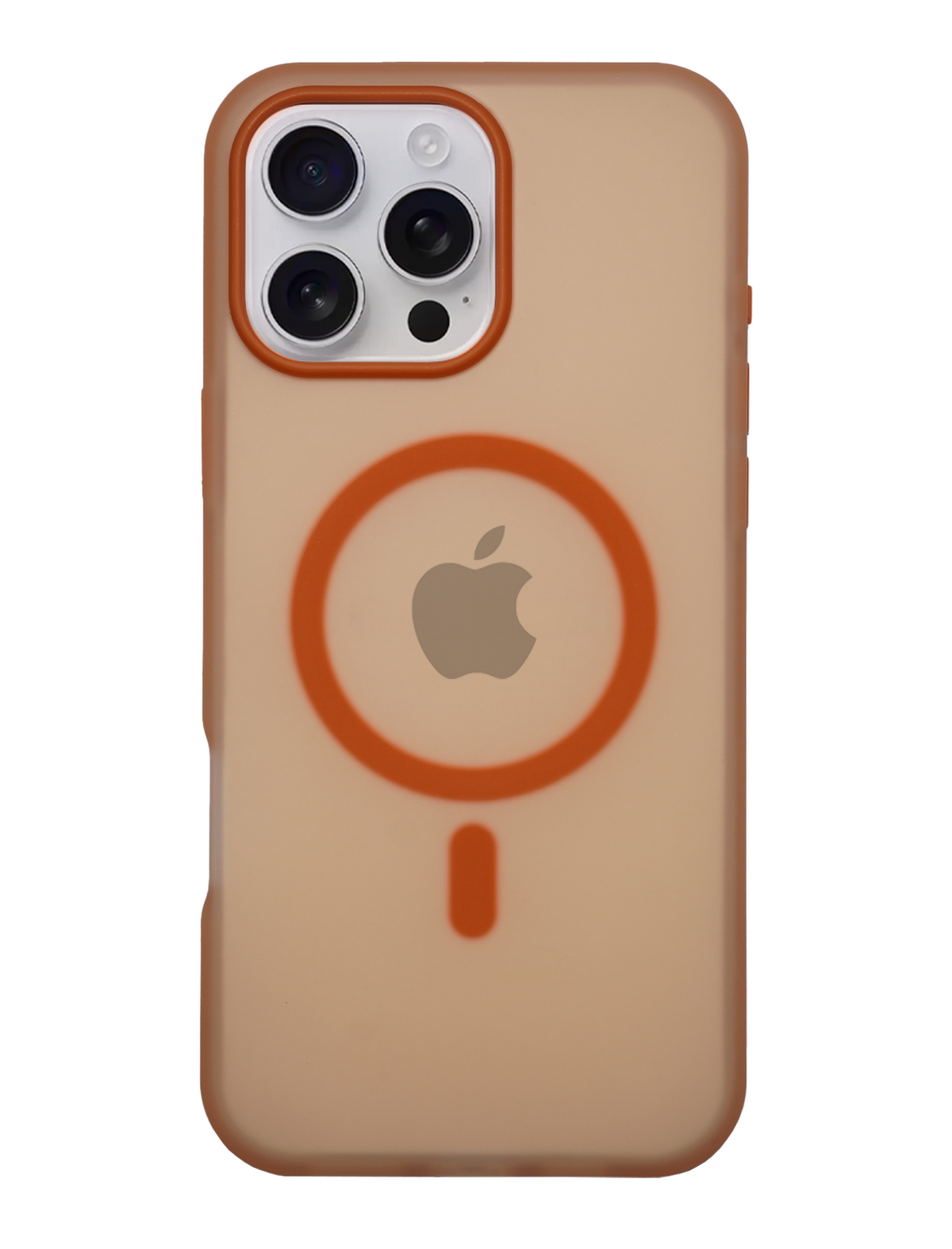 Frosted Translucent MagSafe Silicone Case for iPhone 16 Pro Max