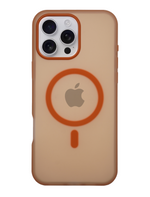 Frosted Translucent MagSafe Silicone Case for iPhone 16 Pro Max
