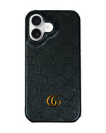Luxury GG Embossed Case for iPhone 16 – Stylish Protection and Elegance