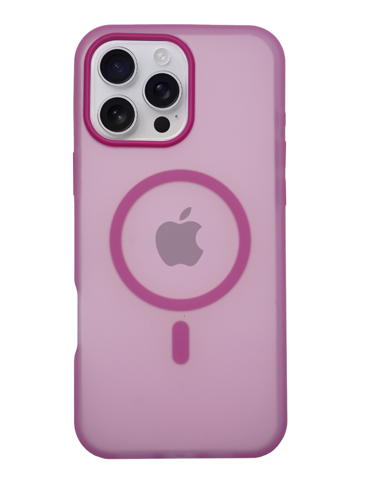 Frosted Translucent MagSafe Silicone Case for iPhone 16 Pro Max