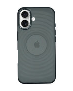 Stylish Durability Acrylic Corrugated Lines Skin Feel Case For iPhone 16
