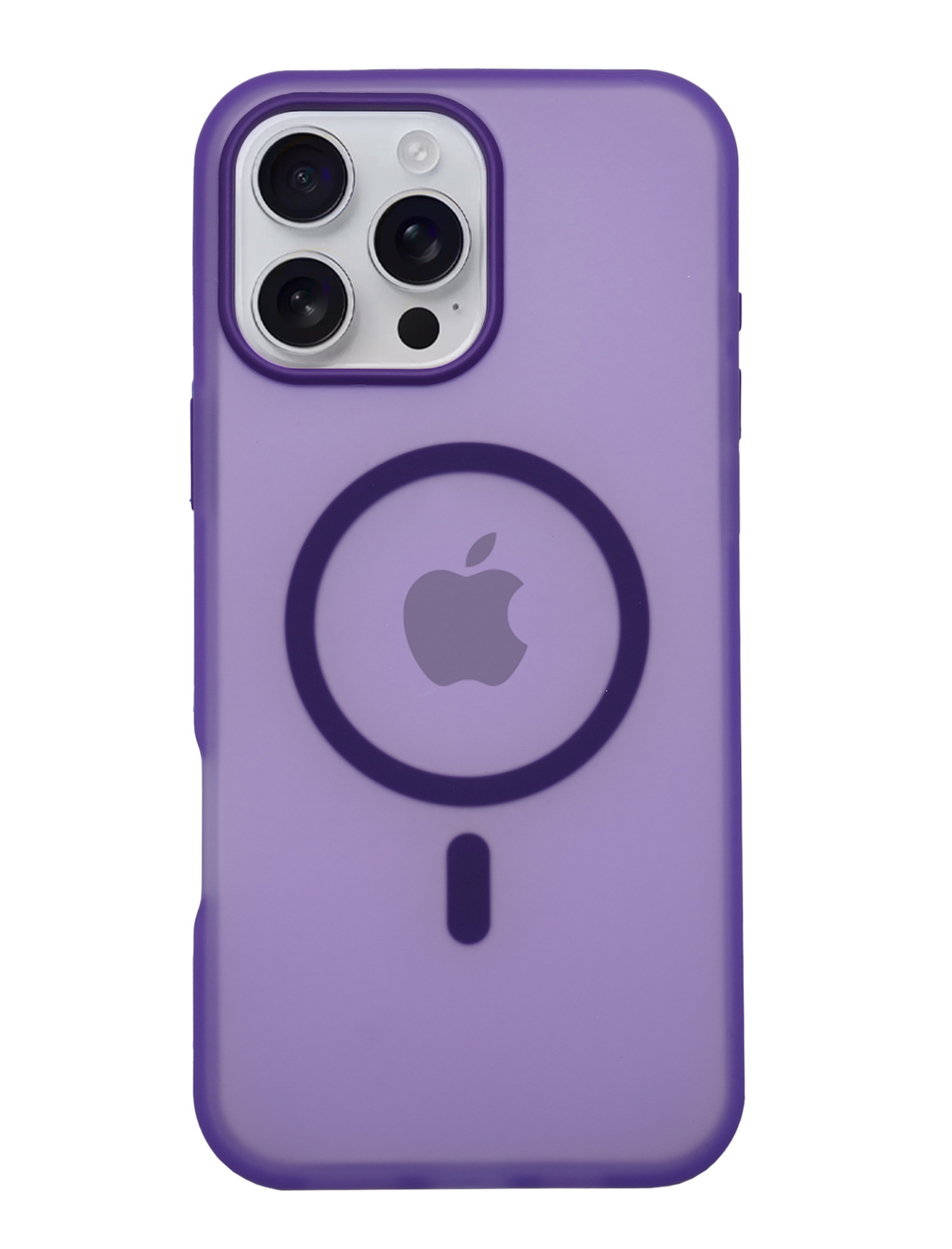 Frosted Translucent MagSafe Silicone Case for iPhone 16 Pro Max