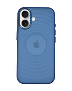 Stylish Durability Acrylic Corrugated Lines Skin Feel Case For iPhone 16