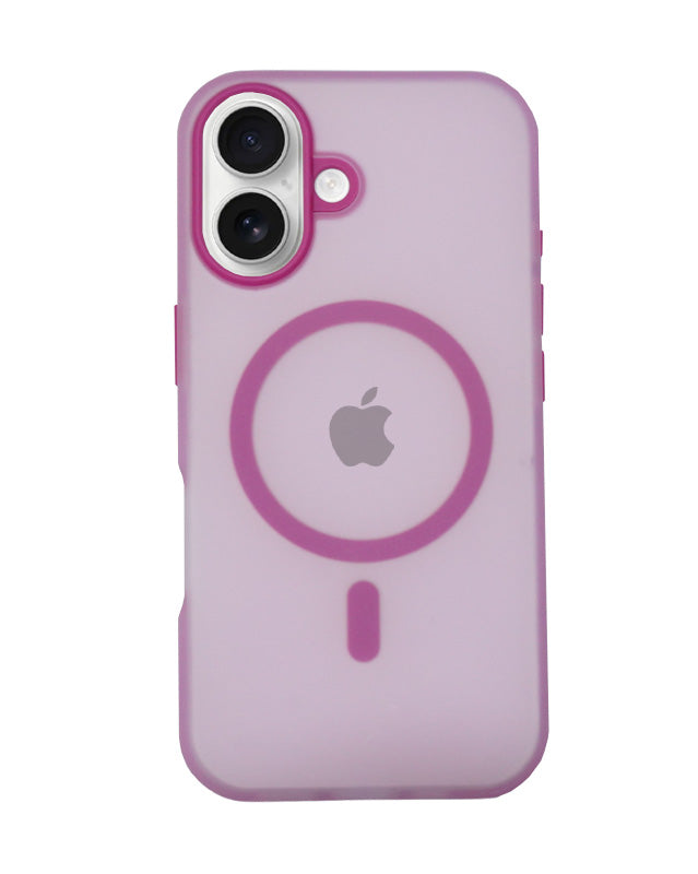 Frosted Translucent MagSafe Silicone Case for iPhone 16 Plus