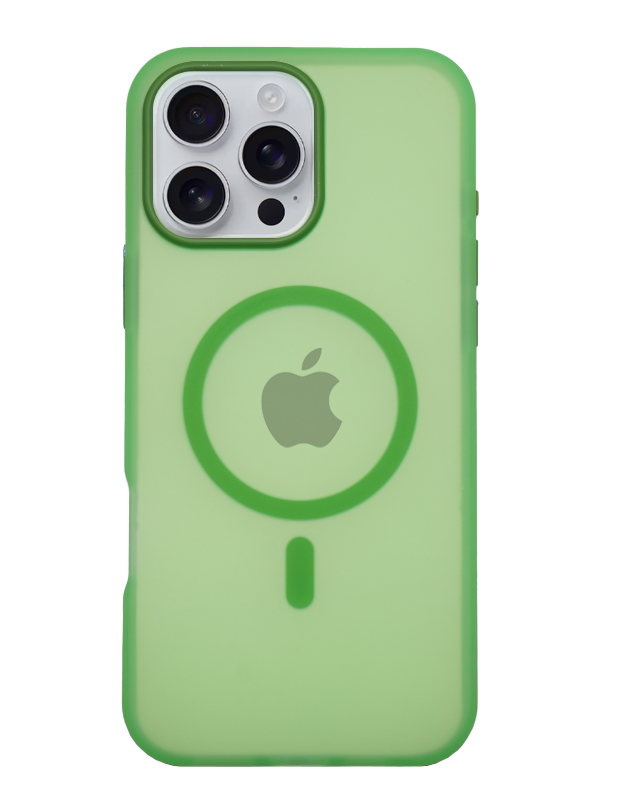 Frosted Translucent MagSafe Silicone Case for iPhone 16 Pro Max