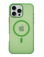 Frosted Translucent MagSafe Silicone Case for iPhone 16 Pro Max