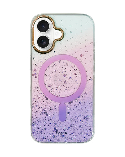 Gradient Glitter Sparkling MagSafe Compatible Protective Case for iPhone 16
