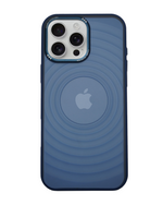 Stylish Durability Acrylic Corrugated Lines Skin Feel Case For iPhone 16 Pro Max