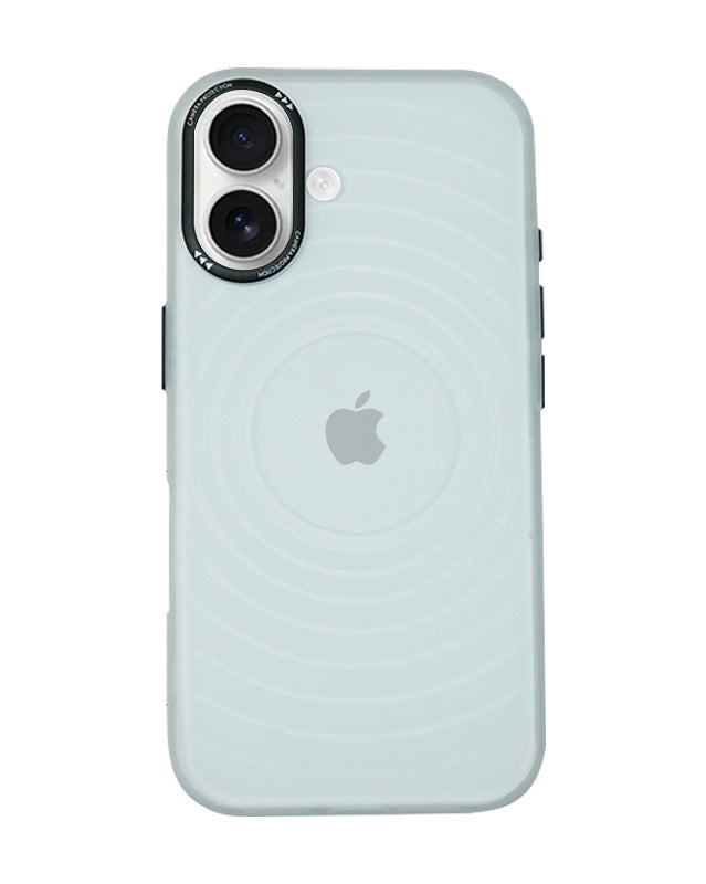 Stylish Durability Acrylic Corrugated Lines Skin Feel Case For iPhone 16