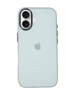 Stylish Durability Acrylic Corrugated Lines Skin Feel Case For iPhone 16