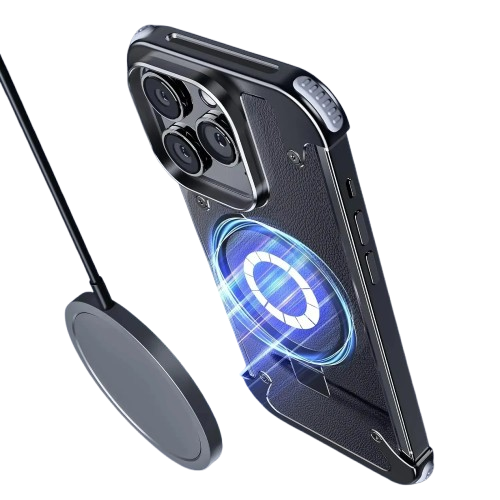 Heavy-Duty Metal Screw Armor Rotating Magnetic Ring Stand Case for Your iPhone
