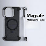 Heavy-Duty Metal Screw Armor Rotating Magnetic Ring Stand Case for Your iPhone