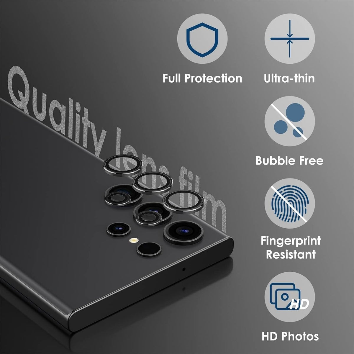 Premium Camera Lens Protector for Samsung Galaxy S24/S25 Ultra