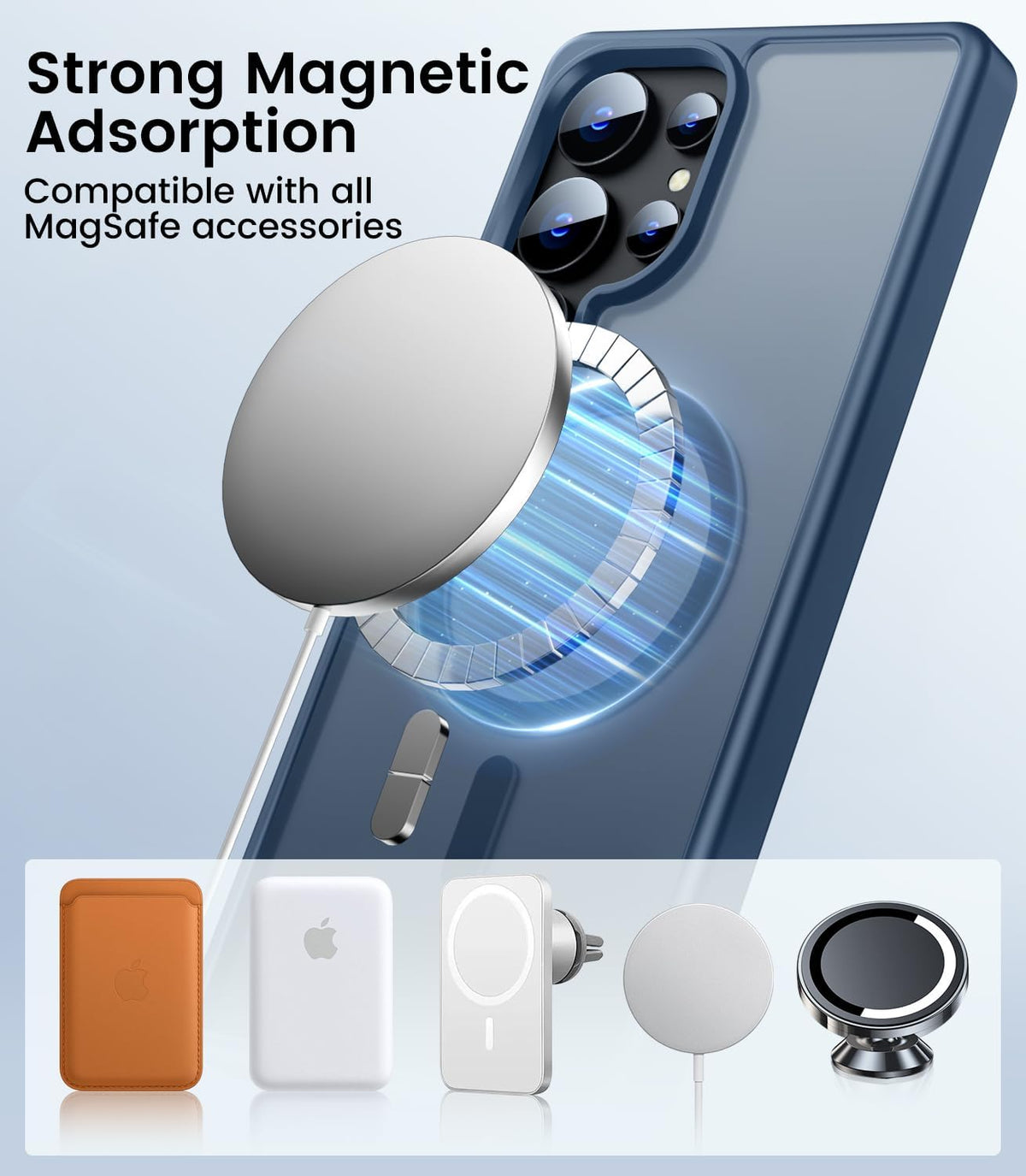 Matte Finish MagSafe Slim & Stylish Case for Samsung Galaxy S25 Ultra