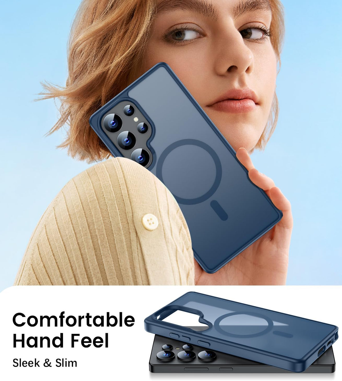Matte Finish MagSafe Slim & Stylish Case for Samsung Galaxy S25 Ultra