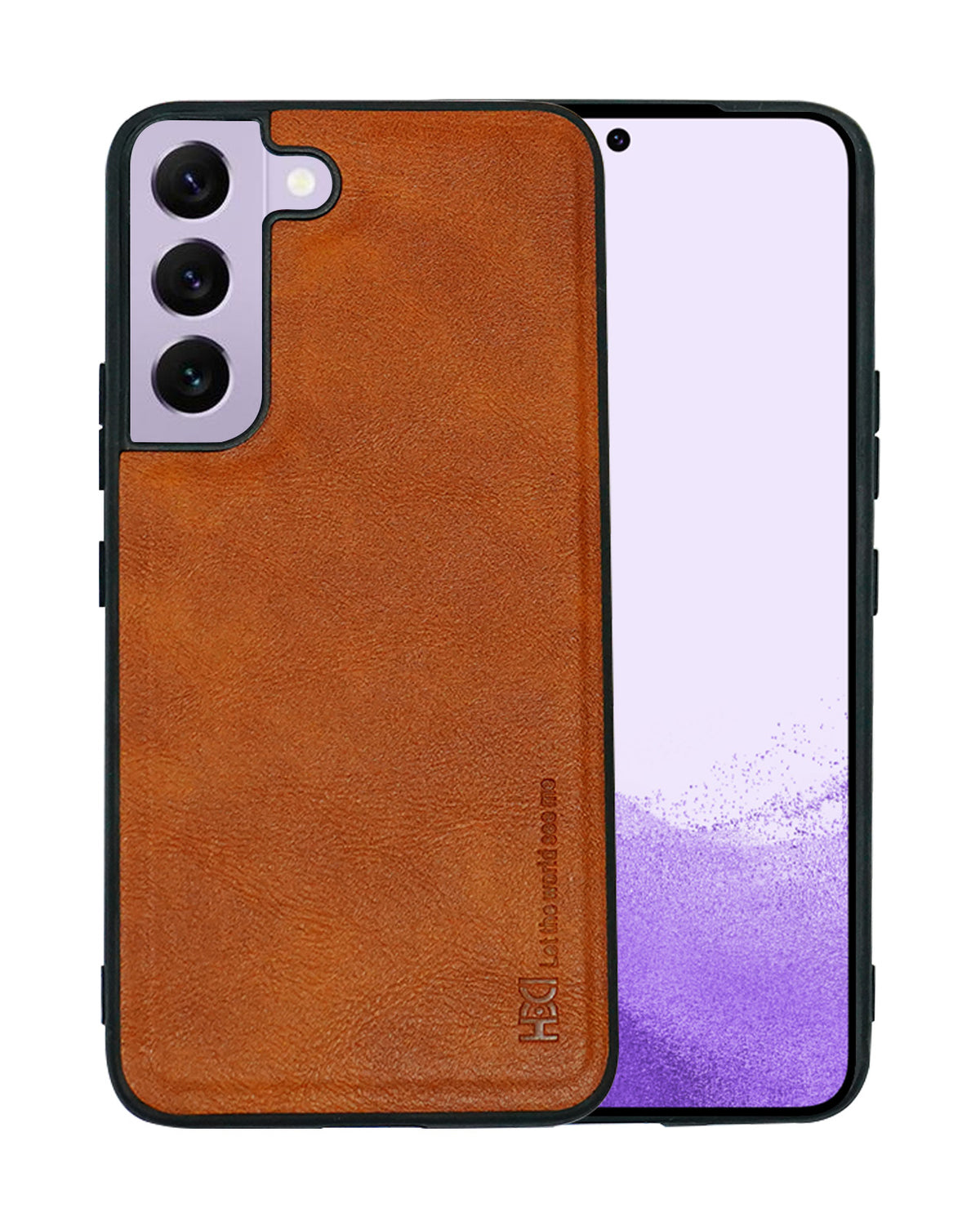 Premium Vintage Leather-Look Elegant Protection Case for Samsung S22