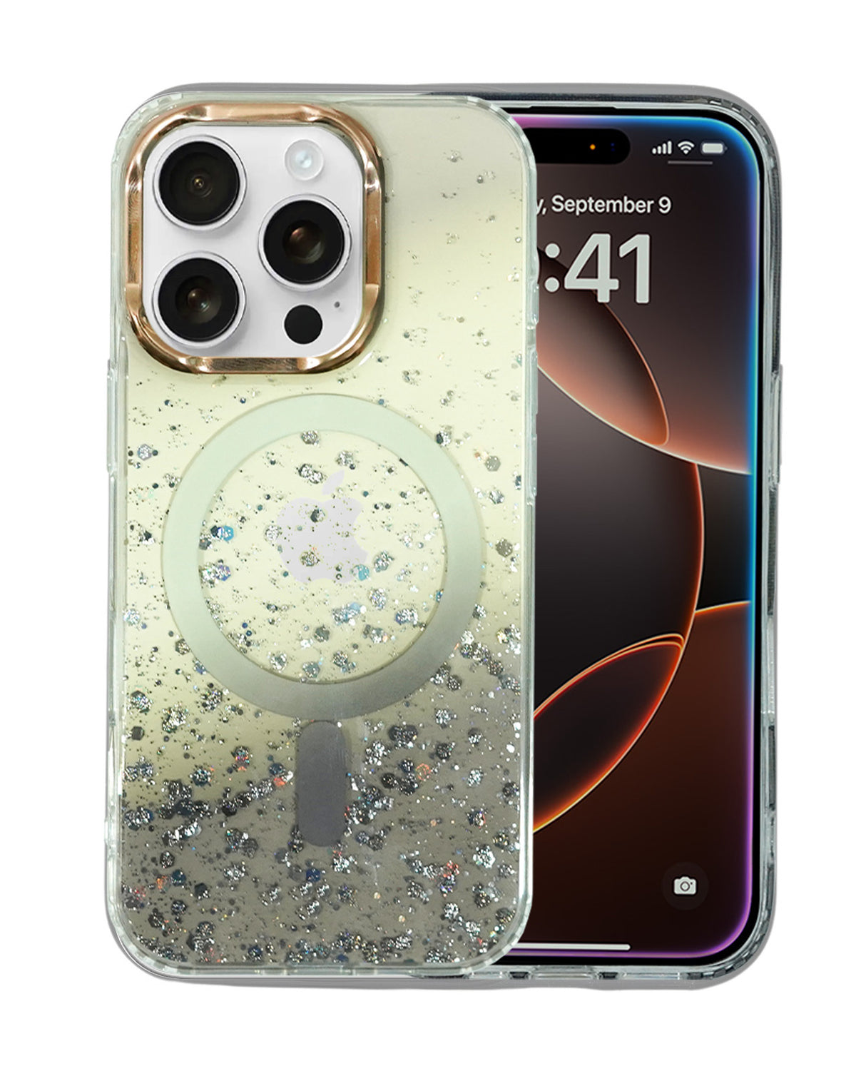 Gradient Glitter Sparkling MagSafe Compatible Protective Case for iPhone 16 Pro Max