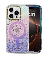 Gradient Glitter Sparkling MagSafe Compatible Protective Case for iPhone 16 Pro Max